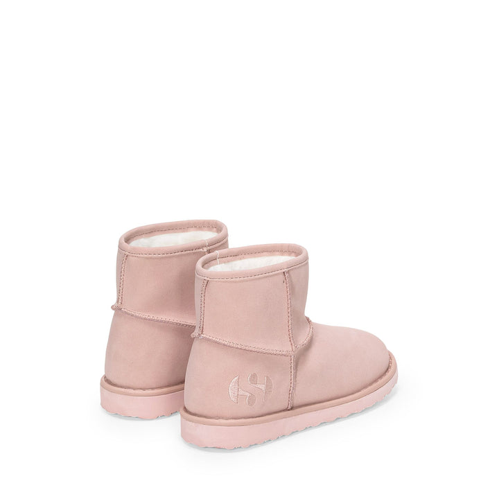 Botas rosas hasta el tobillo para niños con parte superior de nobuk 3