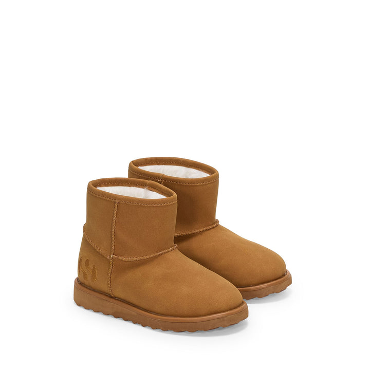 Stivaletti per bambini unisex color marrone miele 2