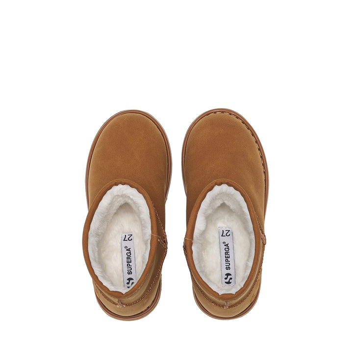 Stivaletti per bambini unisex color marrone miele 4