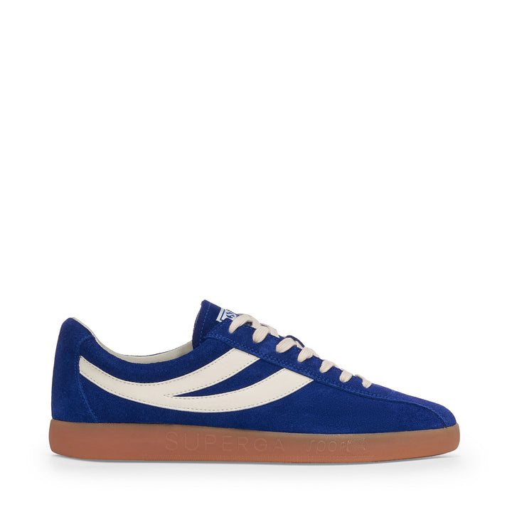 Unisex Blue Sneakers with Suede Upper 1