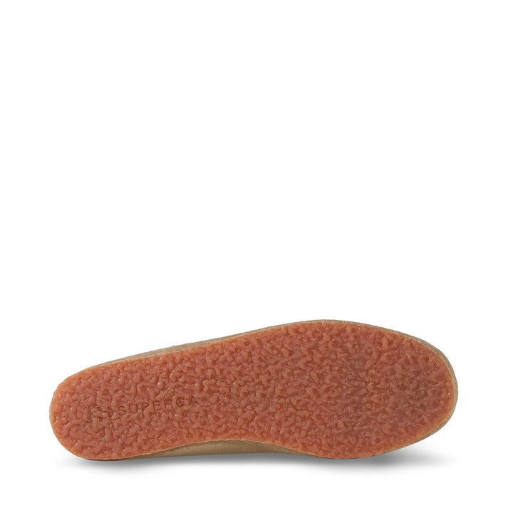 Woman's Ballerina Beige Slippers with Suede Upper 5
