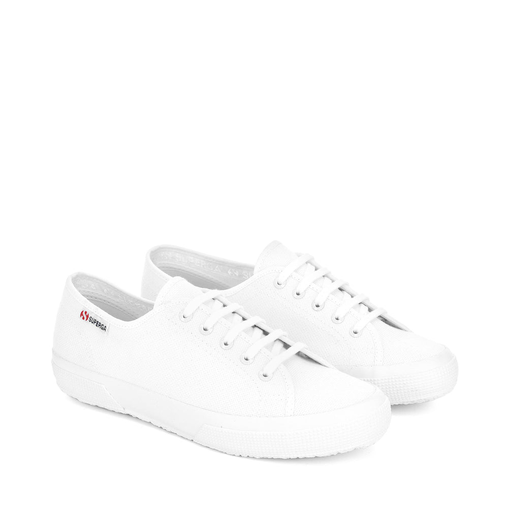 Le Superga Unisex 2725 NUDE Sneaker WHITE NUDE Dressed Front (jpg Rgb)	