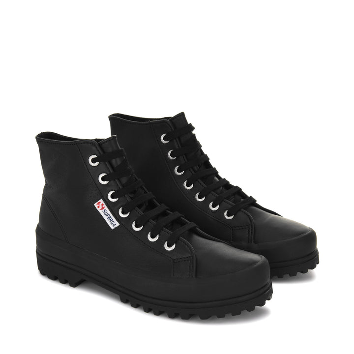 Unisex Black Ankle Boots with Nappa Leather Upper 2