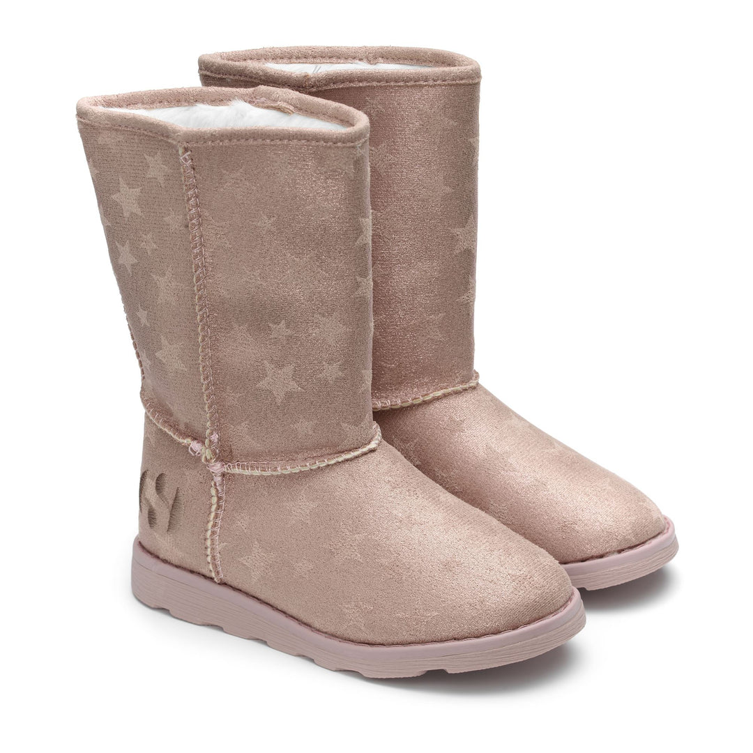 Boots Girl 4035 KIDS SHADED STARS Boot TOTAL PINK BLUSH Dressed Front (jpg Rgb)	