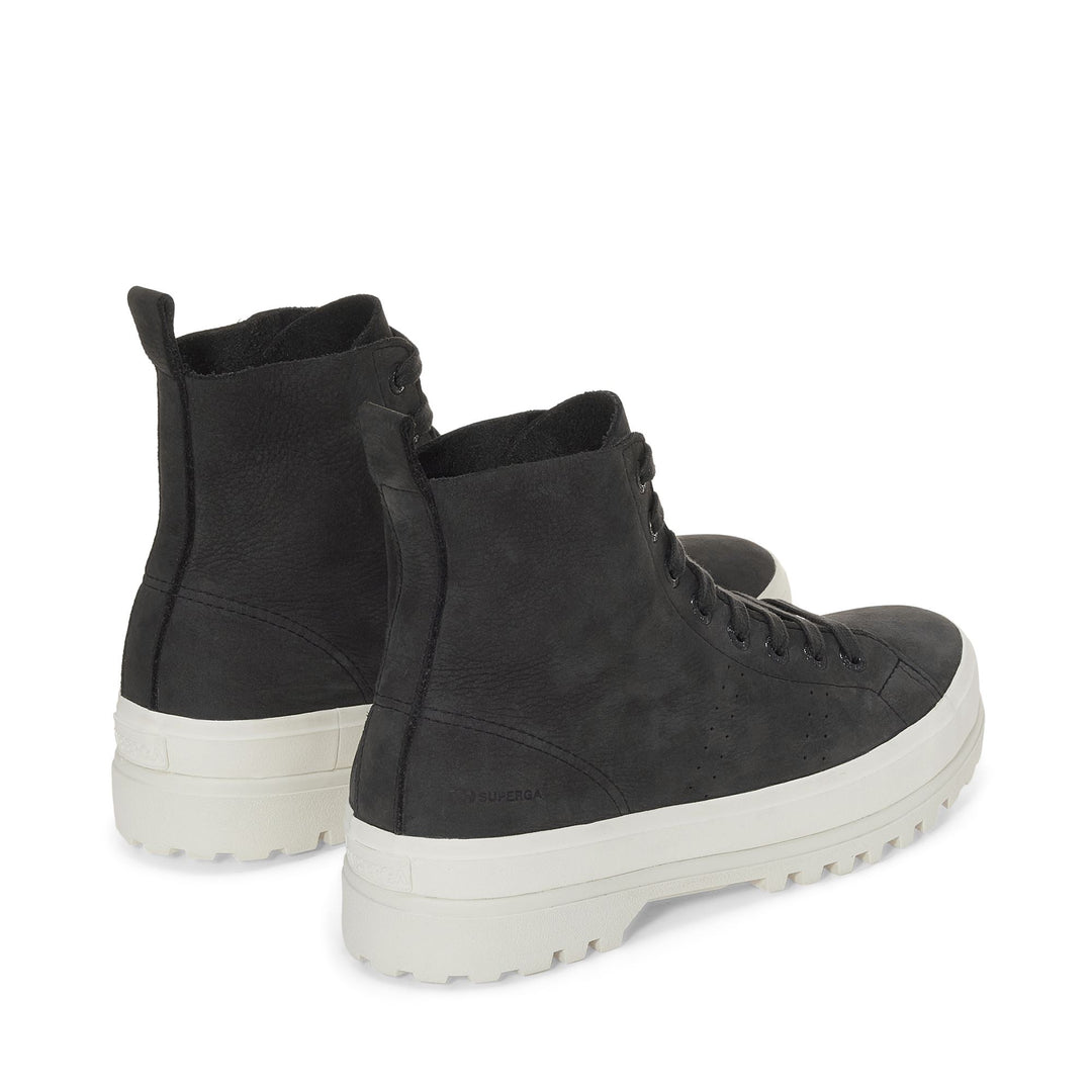 Unisex Black Ankle Boots with Nubuck Leather Upper main