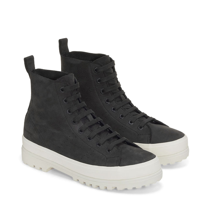 Unisex Black Ankle Boots with Nubuck Leather Upper 2