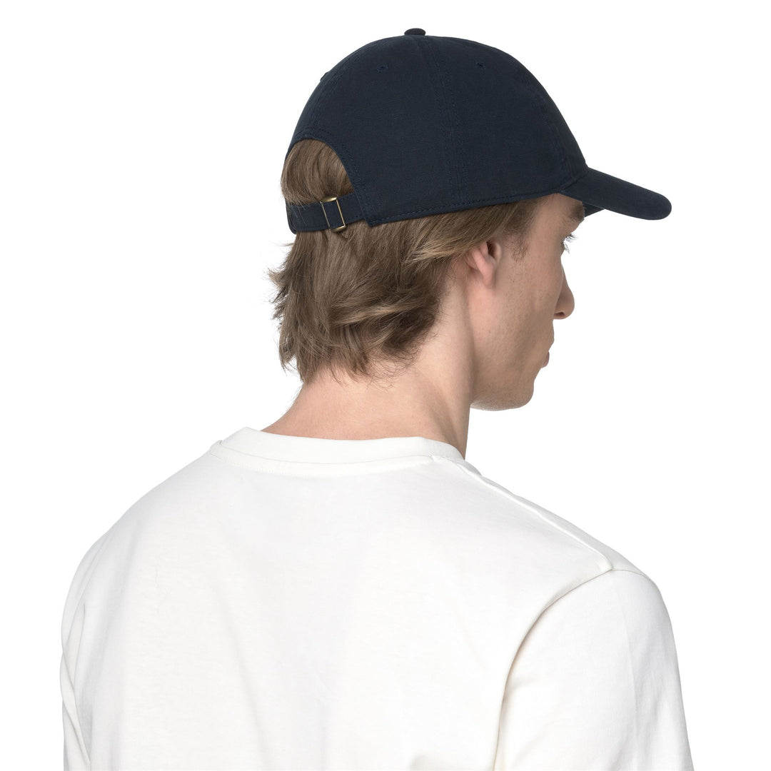 Cappellino unisex blu navy con tela di cotone main