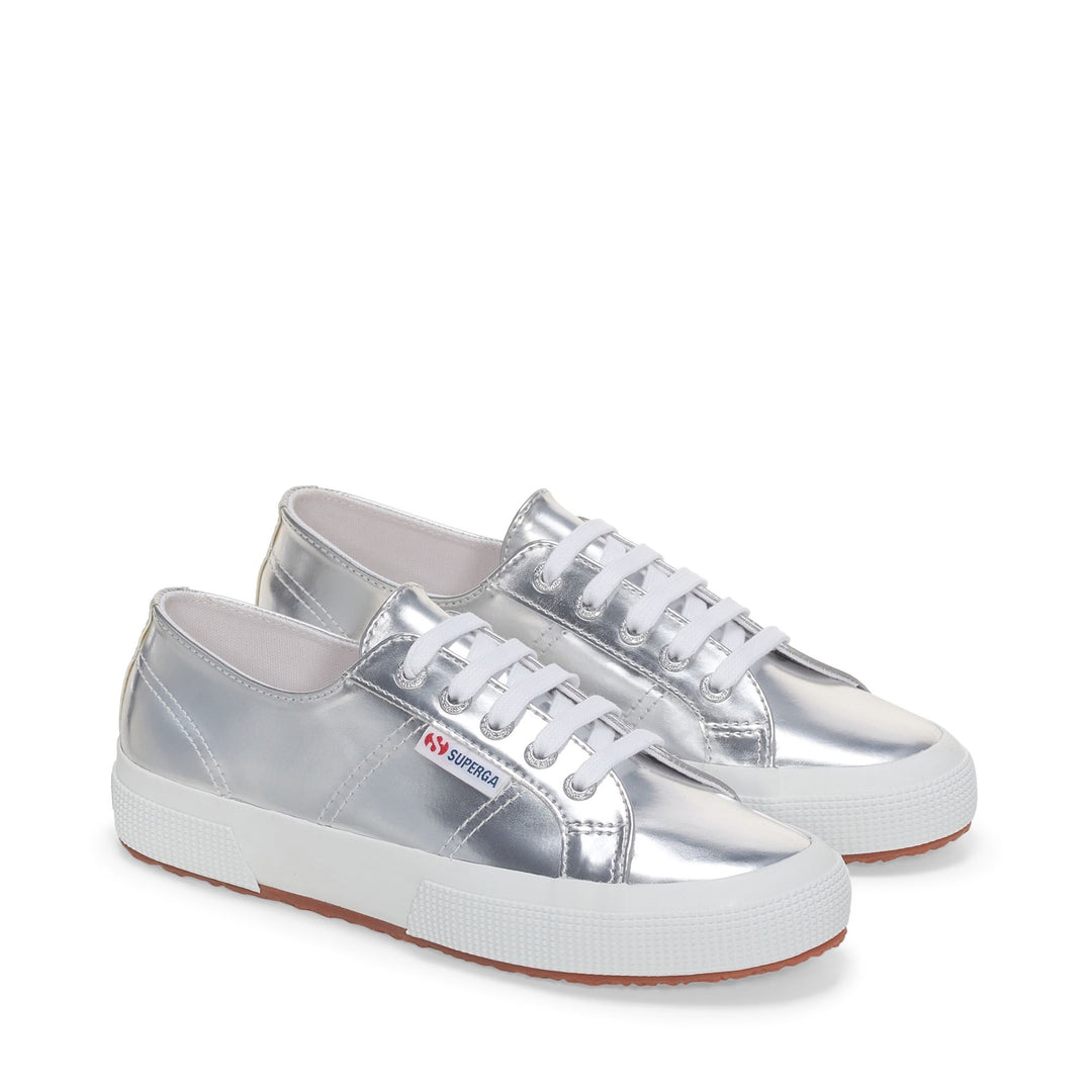 Le Superga Woman 2750 MIRROR SYNTHETIC MATERIAL Low Cut SILVER