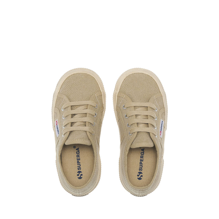 2750 KIDS COTTON STONE WASH - Le Superga - Sneaker - Kid unisex - BEIGE LT WASHED-OFF WHITE 4