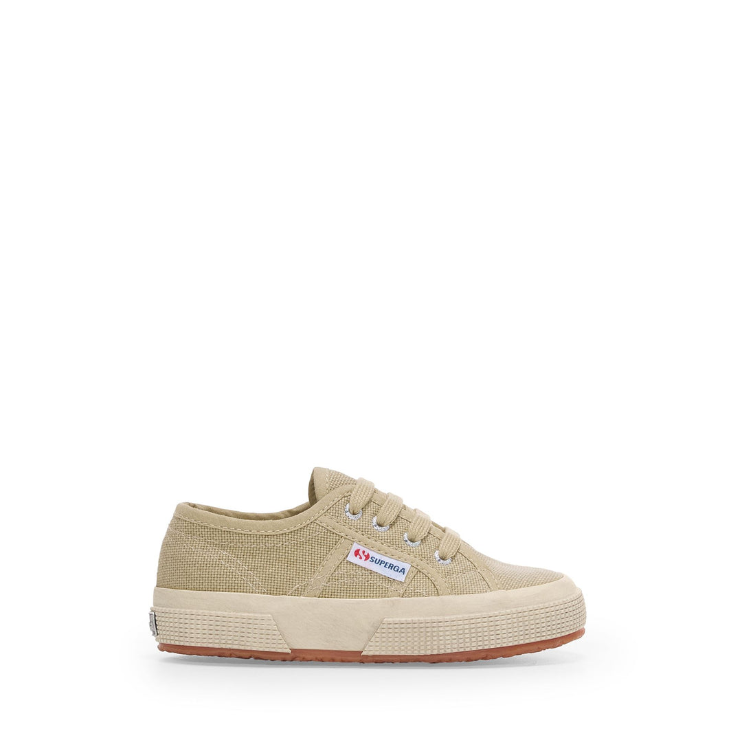 2750 KIDS COTTON STONE WASH - Le Superga - Sneaker - Bambino/a - BEIGE LT WASHED-OFF WHITE 01