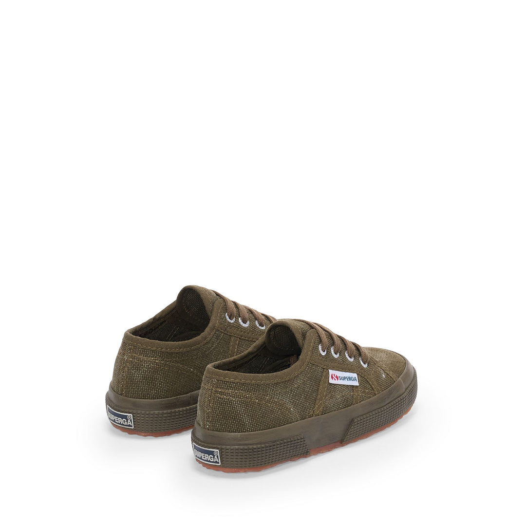 Grüne Kindersneaker mit Obermaterial aus Baumwolle main