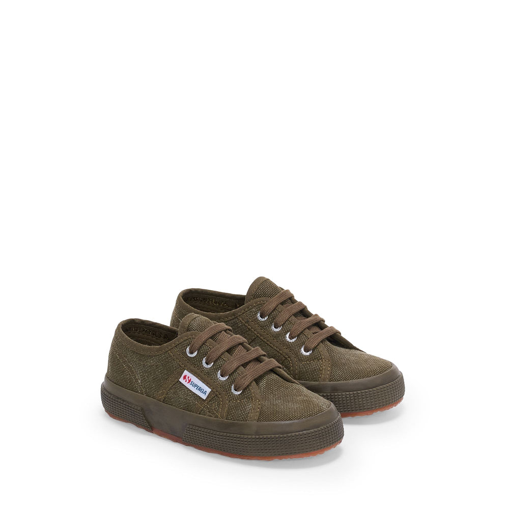 Zapatillas deportivas para niños en color verde con parte superior de algodón 02