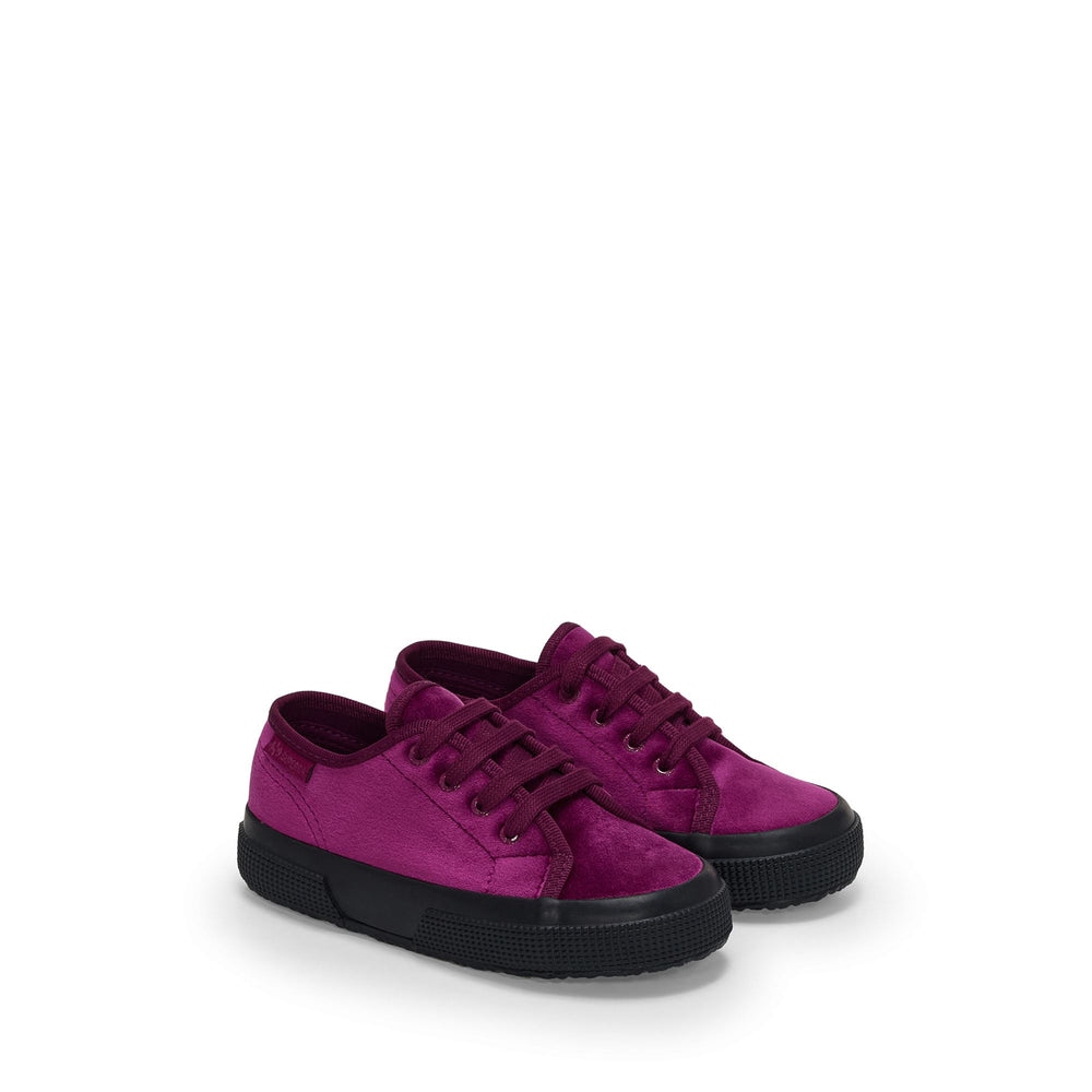 Girl's Fuchsia Sneakers with Velvet Upper 02