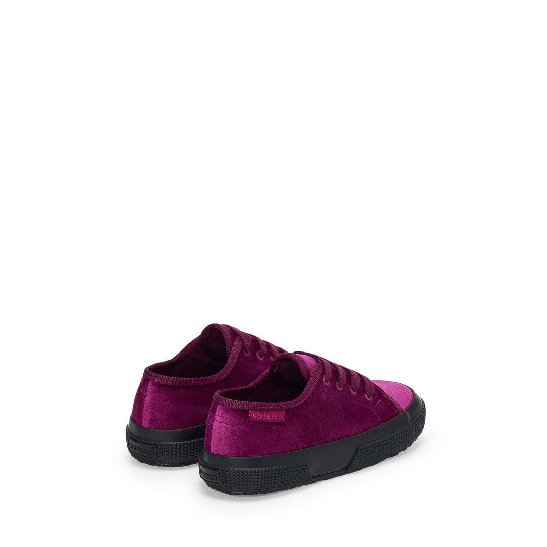 Baskets fuchsia pour fille avec tige en velours main