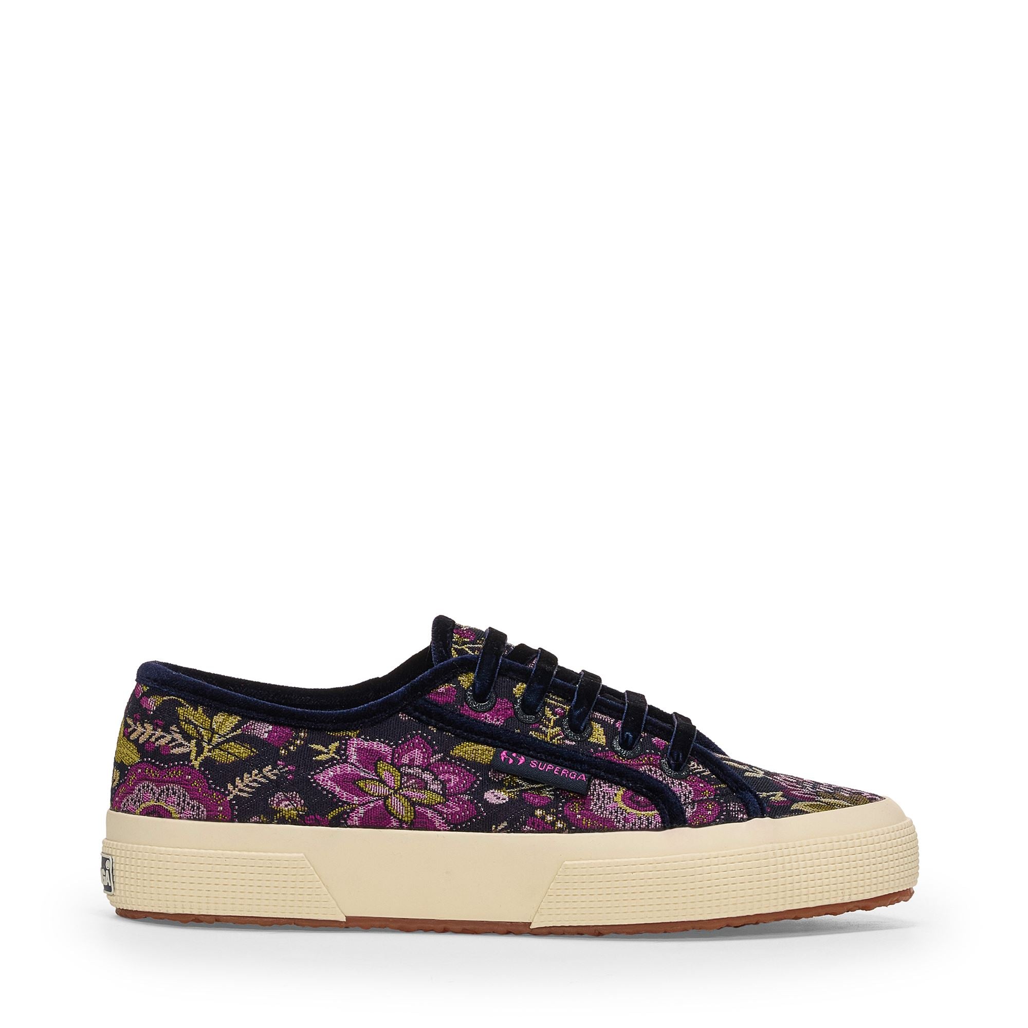 Le Superga Woman 2750 TAPESTRY Low Cut BLUE NIGHT-PURPLE-F