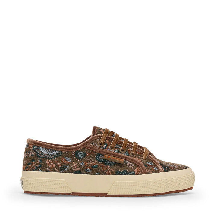2750 TAPESTRY - Le Superga - Low Cut - Woman - BROWN-ORANGE-F OFFWHITE 1