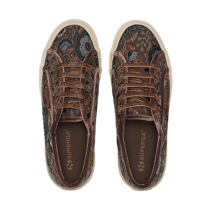 2750 TAPESTRY - Le Superga - Low Cut - Woman - BROWN-ORANGE-F OFFWHITE 4