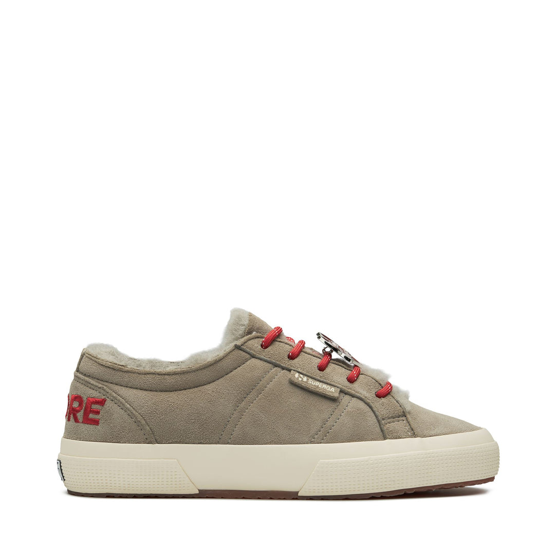 2750 SHEARLING - Le Superga - Scollatura Bassa - Donna - Grey Glacier-FOff White 01
