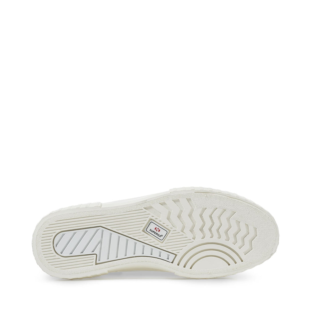 Woman's Platform White Sneakers with Cotton Upper main