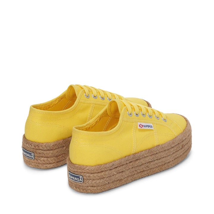 Lady Shoes Woman 2790 ROPE Wedge YELLOW RADIANT Dressed Side (jpg Rgb)		