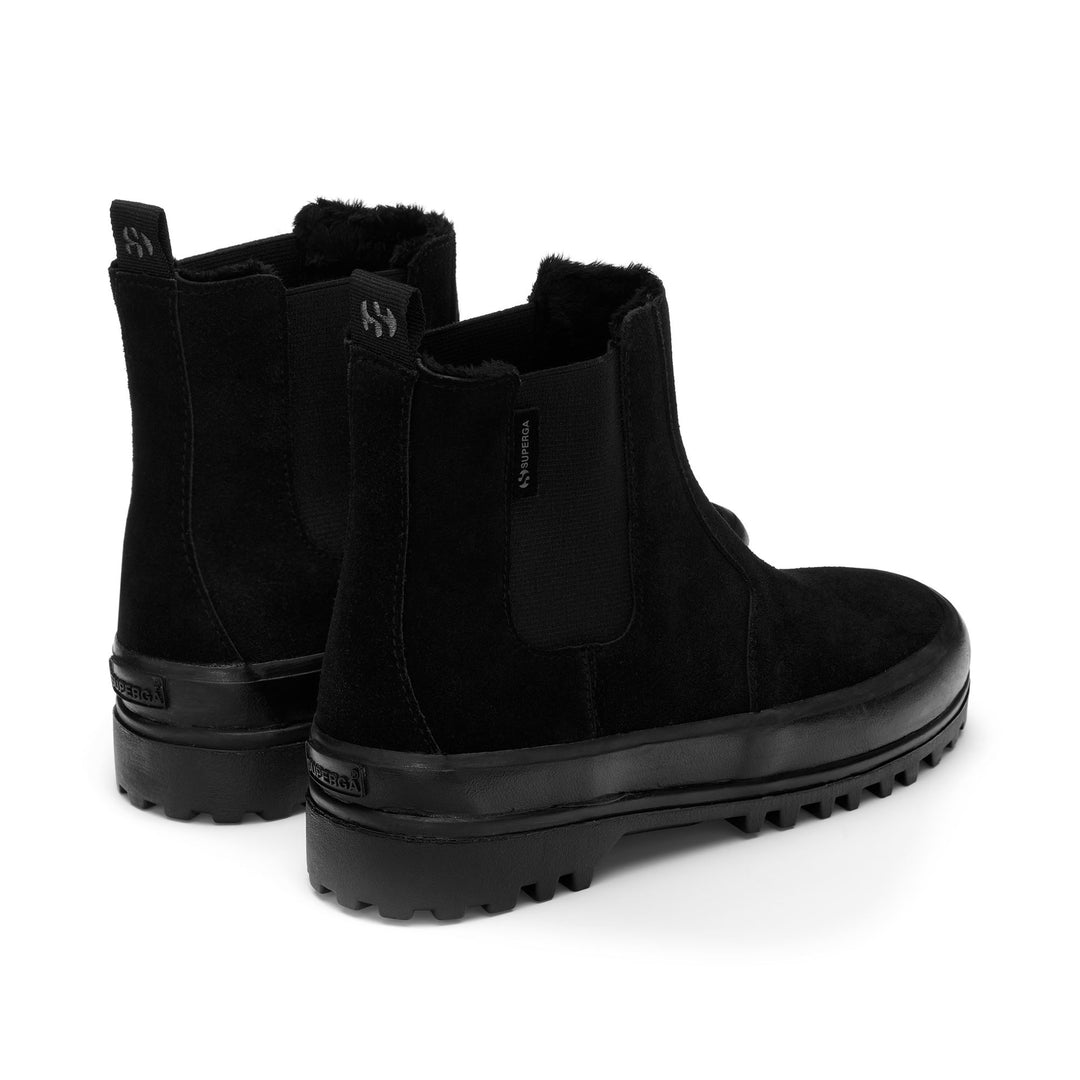 Schwarze Stiefeletten für Kinder mit Obermaterial aus Wildleder main