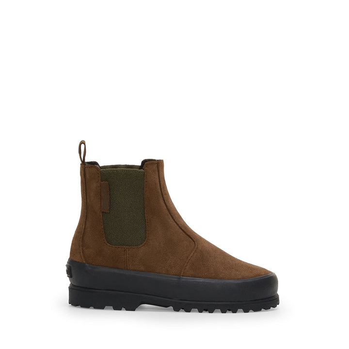 Botines marrones para niños con parte superior de ante genuino 1