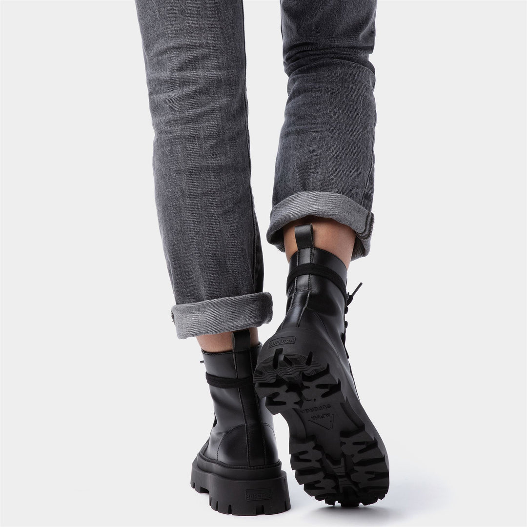 Stivaletti da donna Total Black con fodera in cotone main