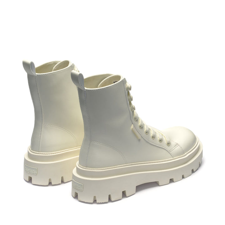 Woman's Ankle Total Beige Boots with Cotton Lining 3