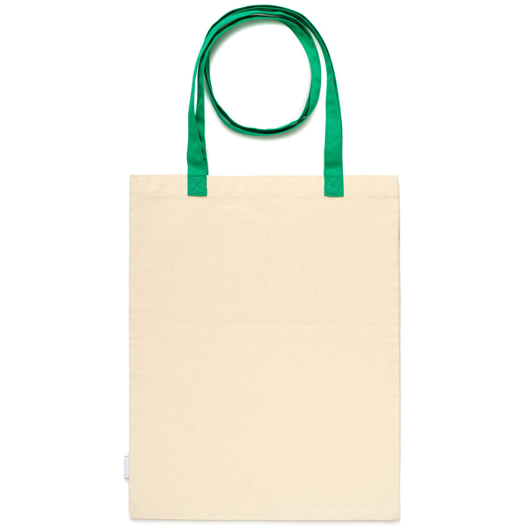 Bags Unisex PACHA TOTE TOTE BAG WHITE - RED BERRY Dressed Front (jpg Rgb)	