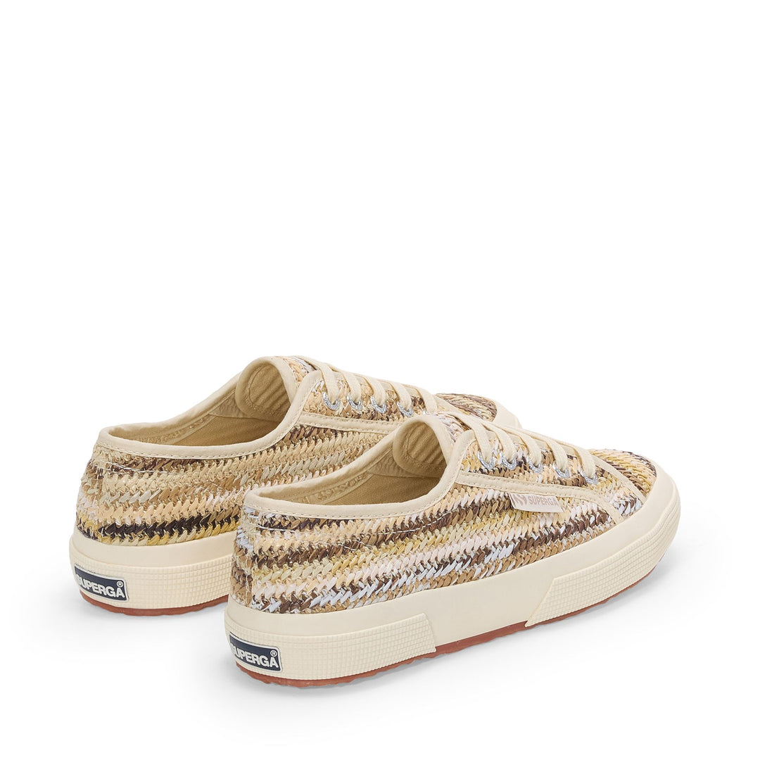 Woman's Beige Classic Sneakers with Cotton Upper main