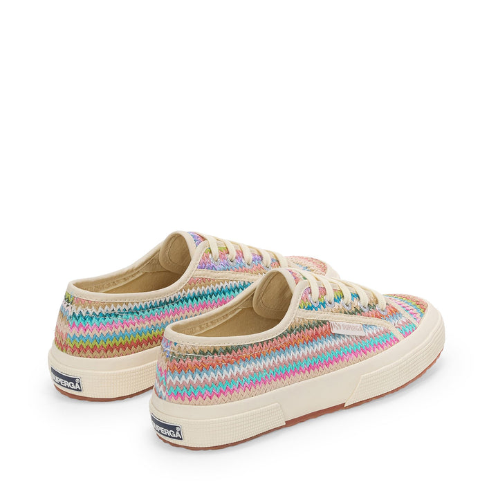 Sneakers classiche da donna viola con tomaia in rafia 3
