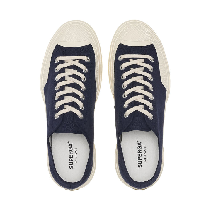 Unisex Navy Low Cut Sneakers with Cotton Upper 4
