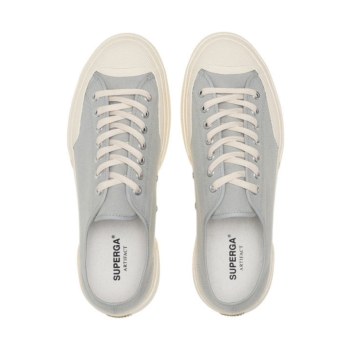Unisex Low Cut Sneakers in Grey with Cotton Upper 4
