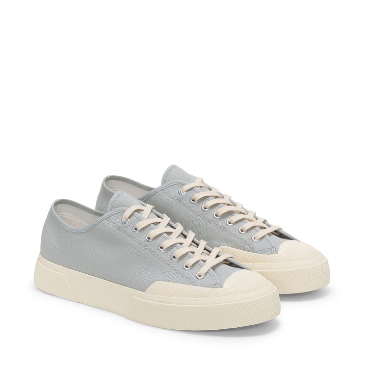Unisex Low Cut Sneakers in Grey with Cotton Upper 2