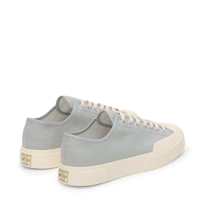 Unisex Low Cut Sneakers in Grey with Cotton Upper 3
