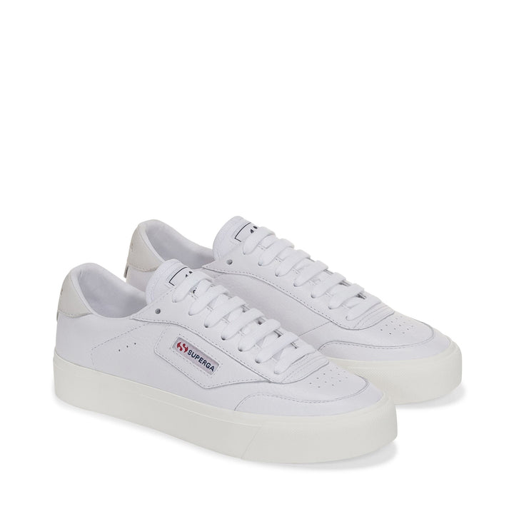 Sneakers Unisex 3843 COURT Low Cut WHITE-FAVORIO Dressed Front (jpg Rgb)	