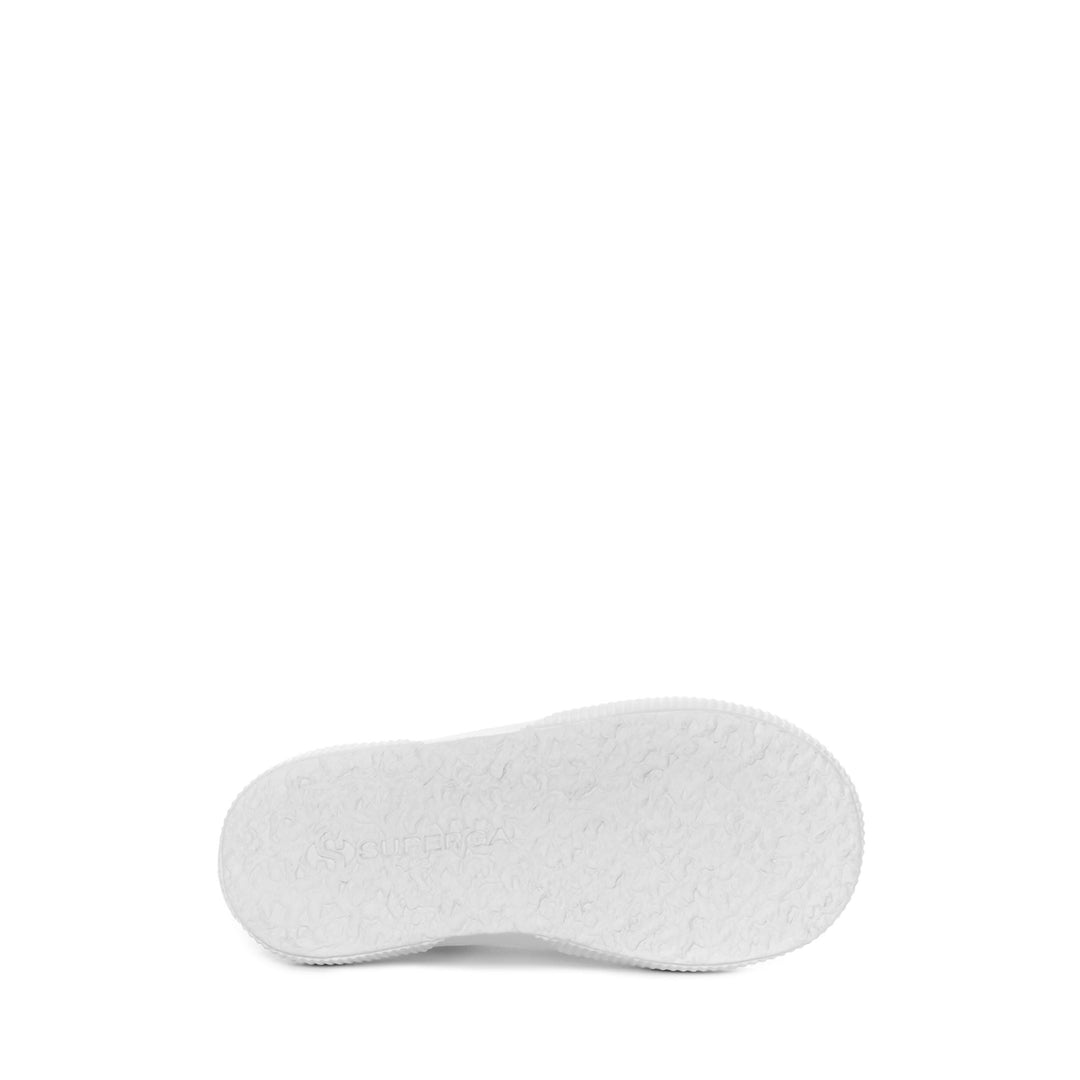 Sneakers basse bianche da bambina con tomaia in cotone main