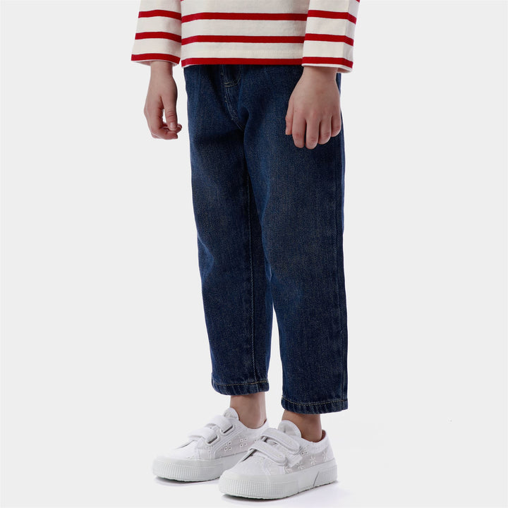 Sneakers basse bianche da bambina con tomaia in cotone 6