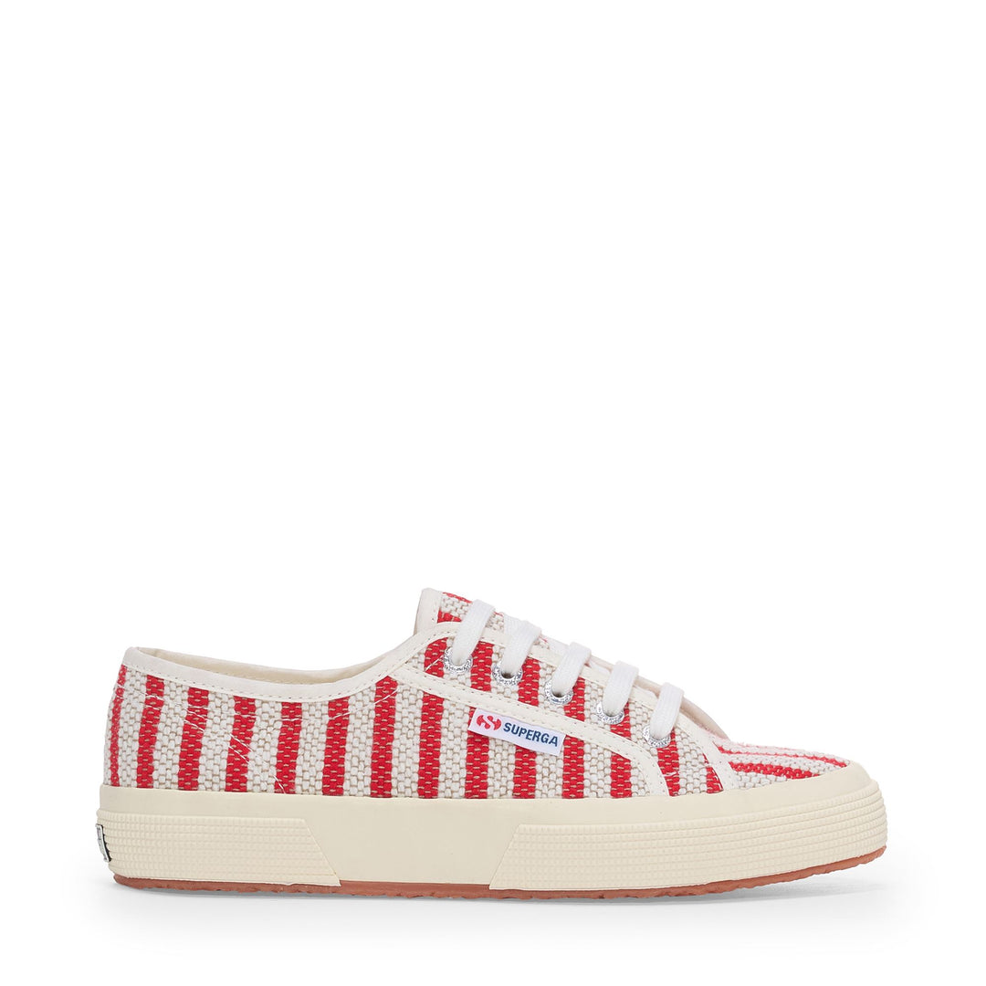 Zapatillas bajas unisex rojas con parte superior de algodón 01
