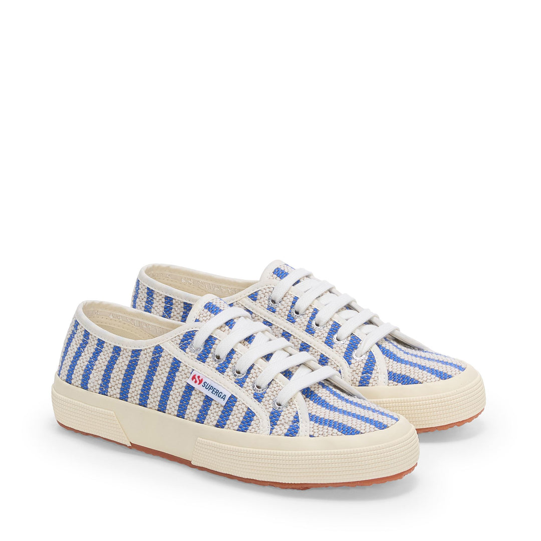 Unisex-Sneaker in Blau mit niedrigem Schaft und Obermaterial aus Baumwolle main