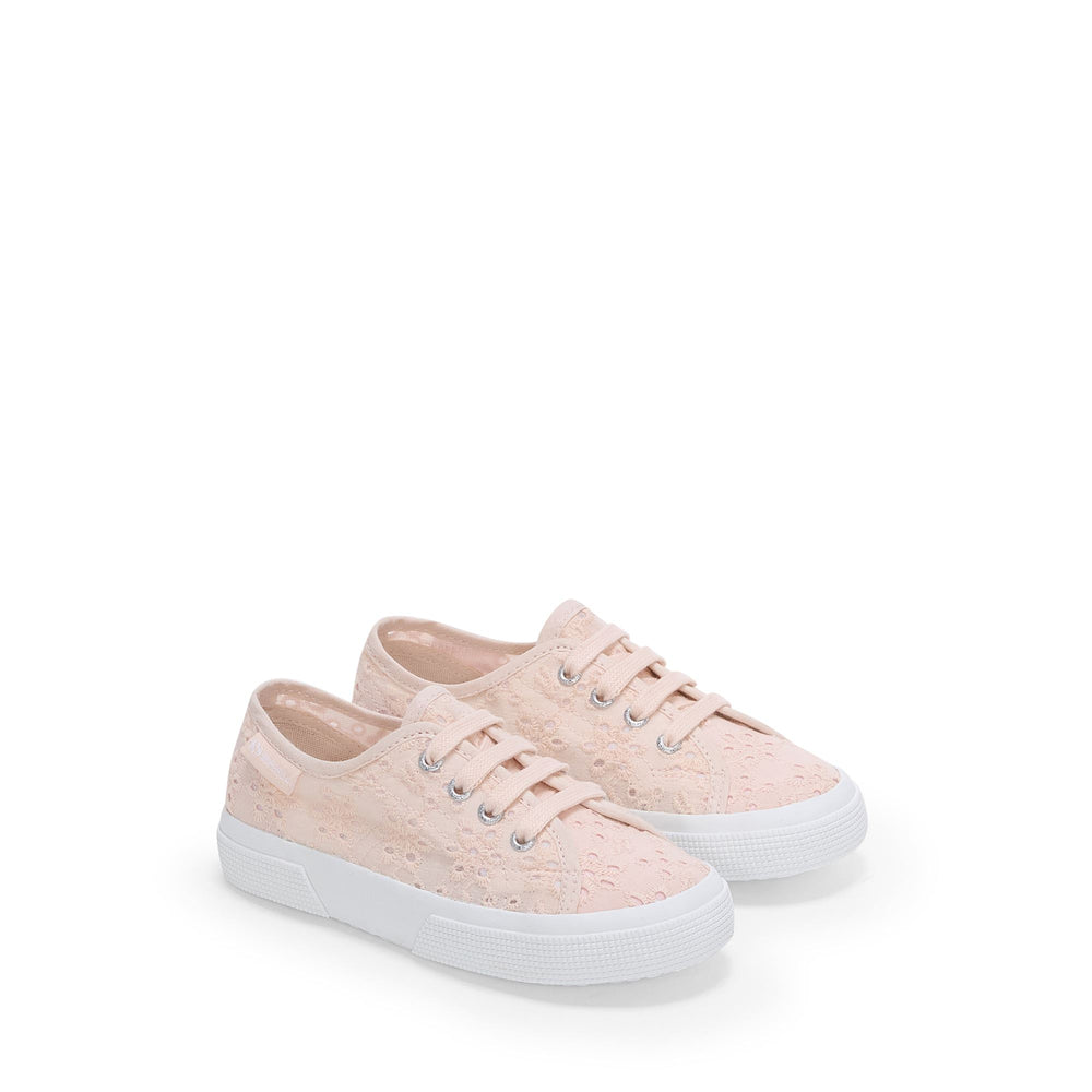 Girl's Low Cut Pink Sneakers with Cotton Upper 02