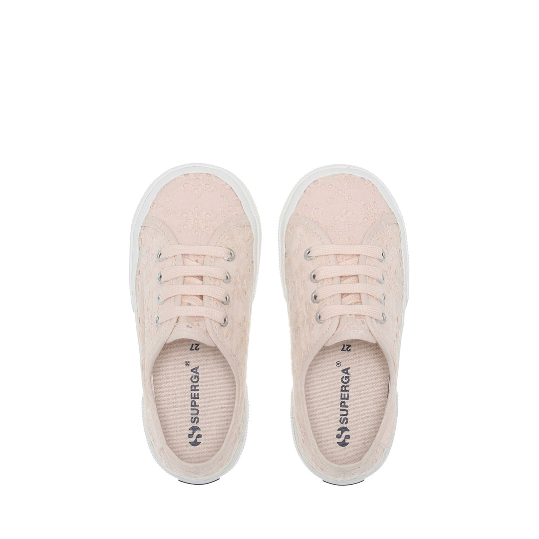 Girl's Low Cut Pink Sneakers with Cotton Upper main