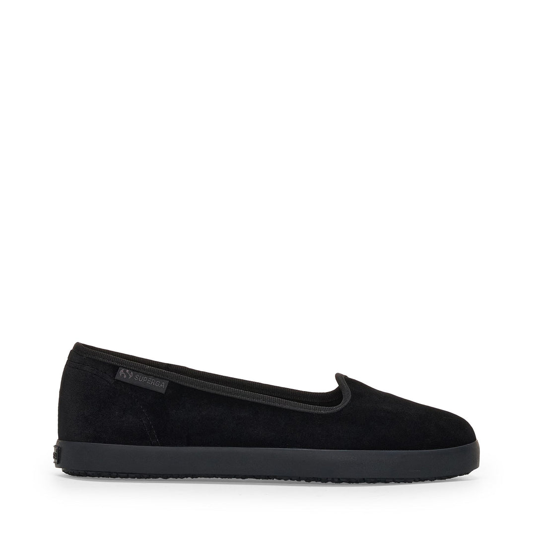 Woman's Ballerina Total Black with Velvet Upper 01