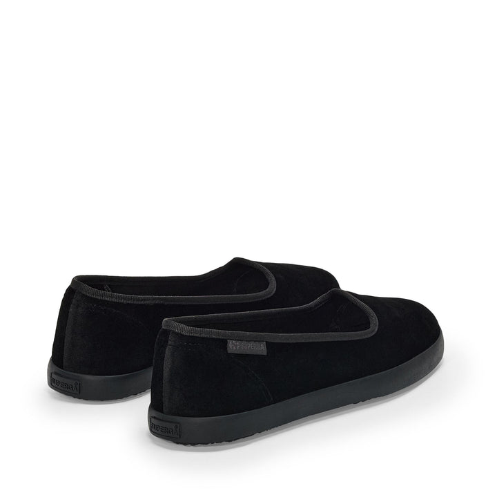 Ballerina da donna Total Black con tomaia in velluto 3