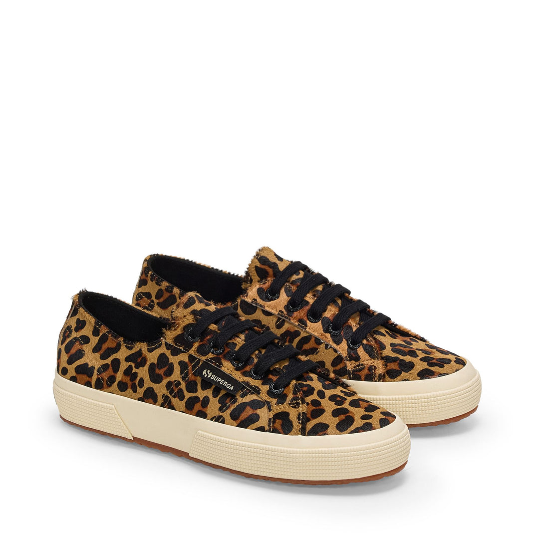 Low Cut Leoparden-Sneakers für Damen mit Obermaterial aus Leder main