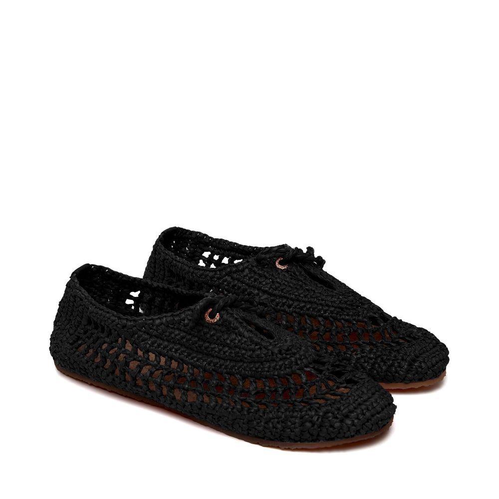 3021 CROCHET BALLERINA - Ballerine - Ballerina - Donna - BLACK 02