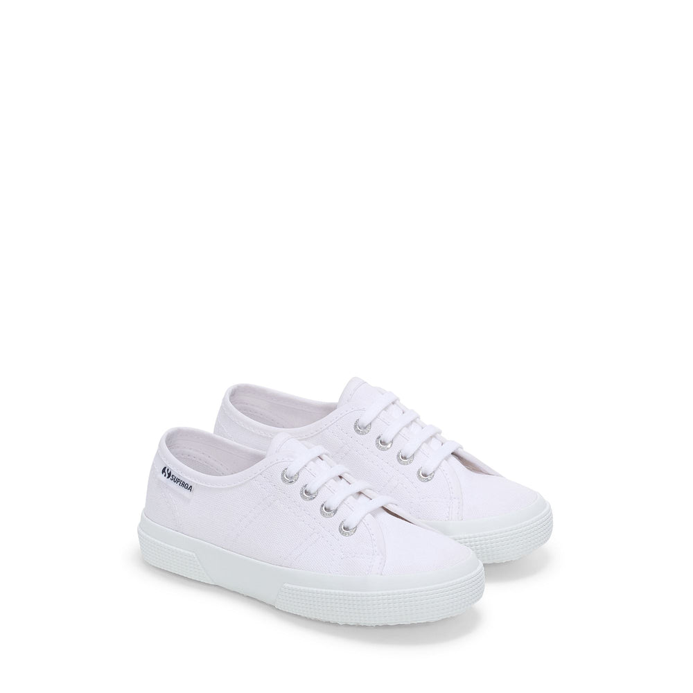 Children's Sneakers White with Cotton Upper 02