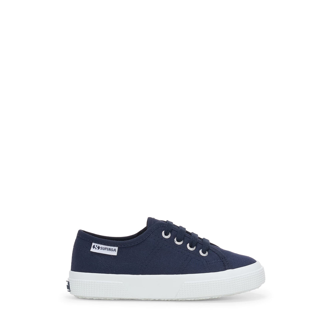 Children's Sneakers in Navy with Cotton Upper 01