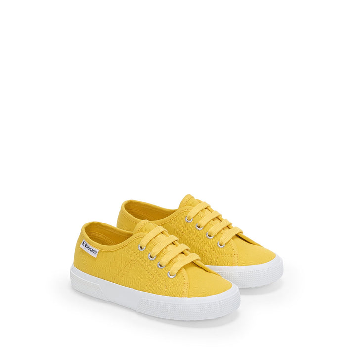 Gelbe Kinder-Sneaker mit Baumwoll-Obermaterial 2