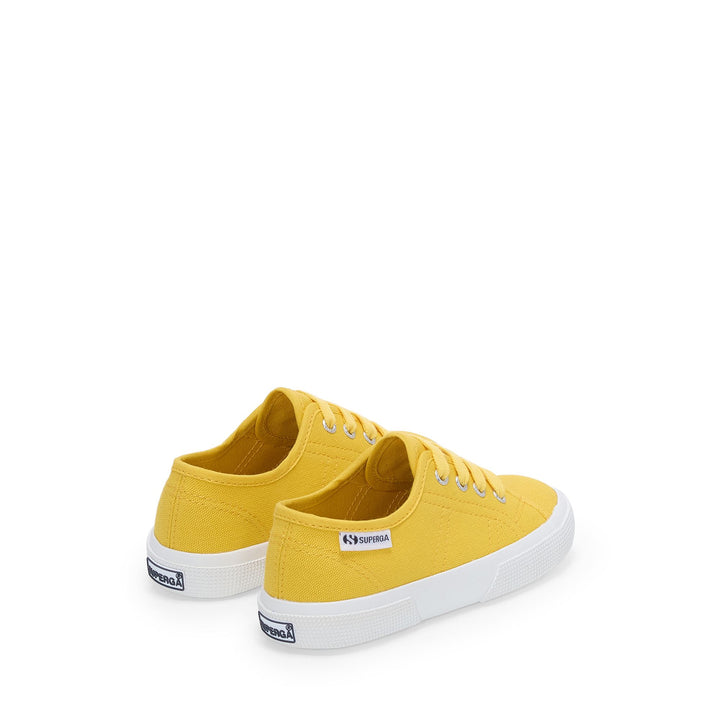 Gelbe Kinder-Sneaker mit Baumwoll-Obermaterial 3